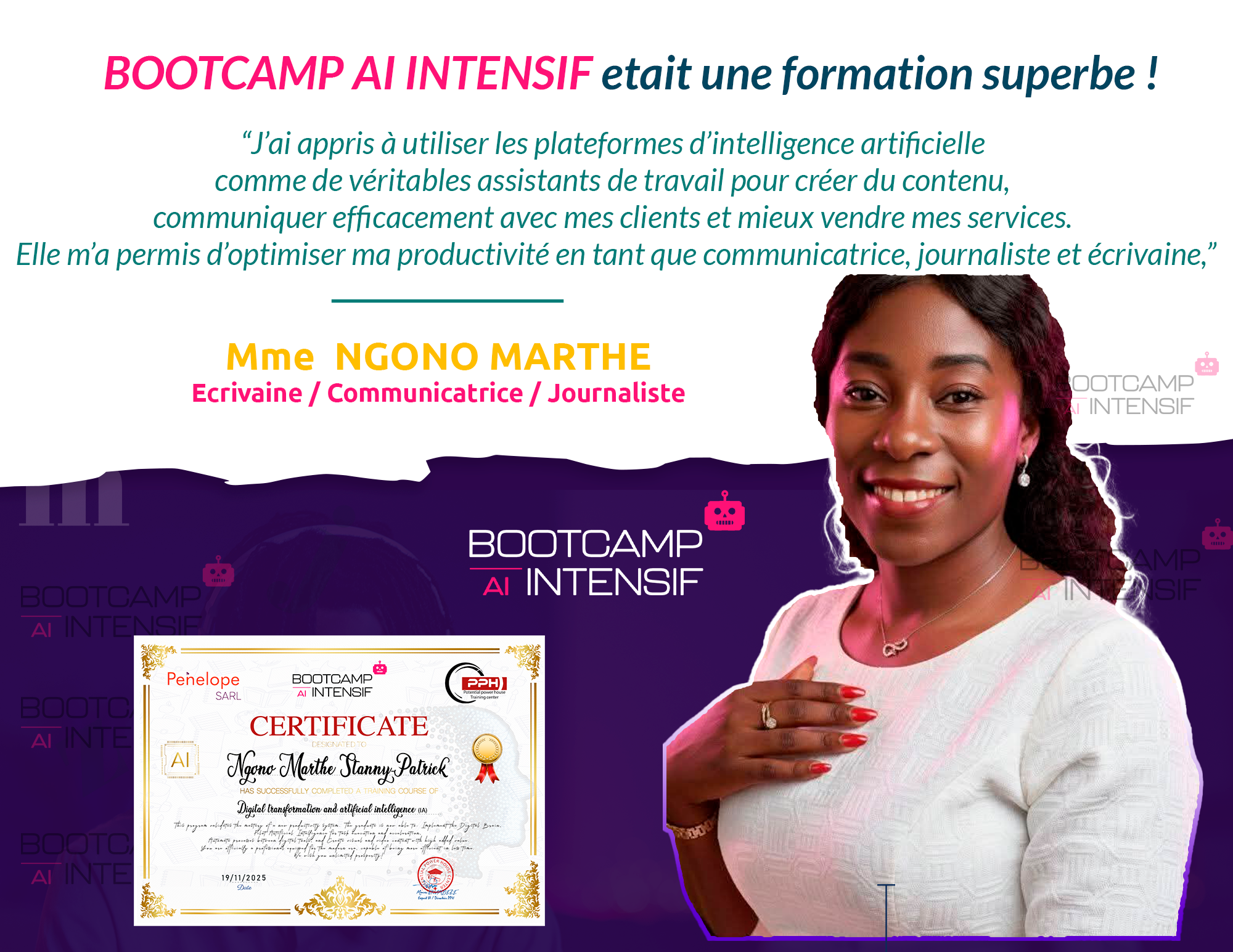 Témoignage Mme Ngono Marthe