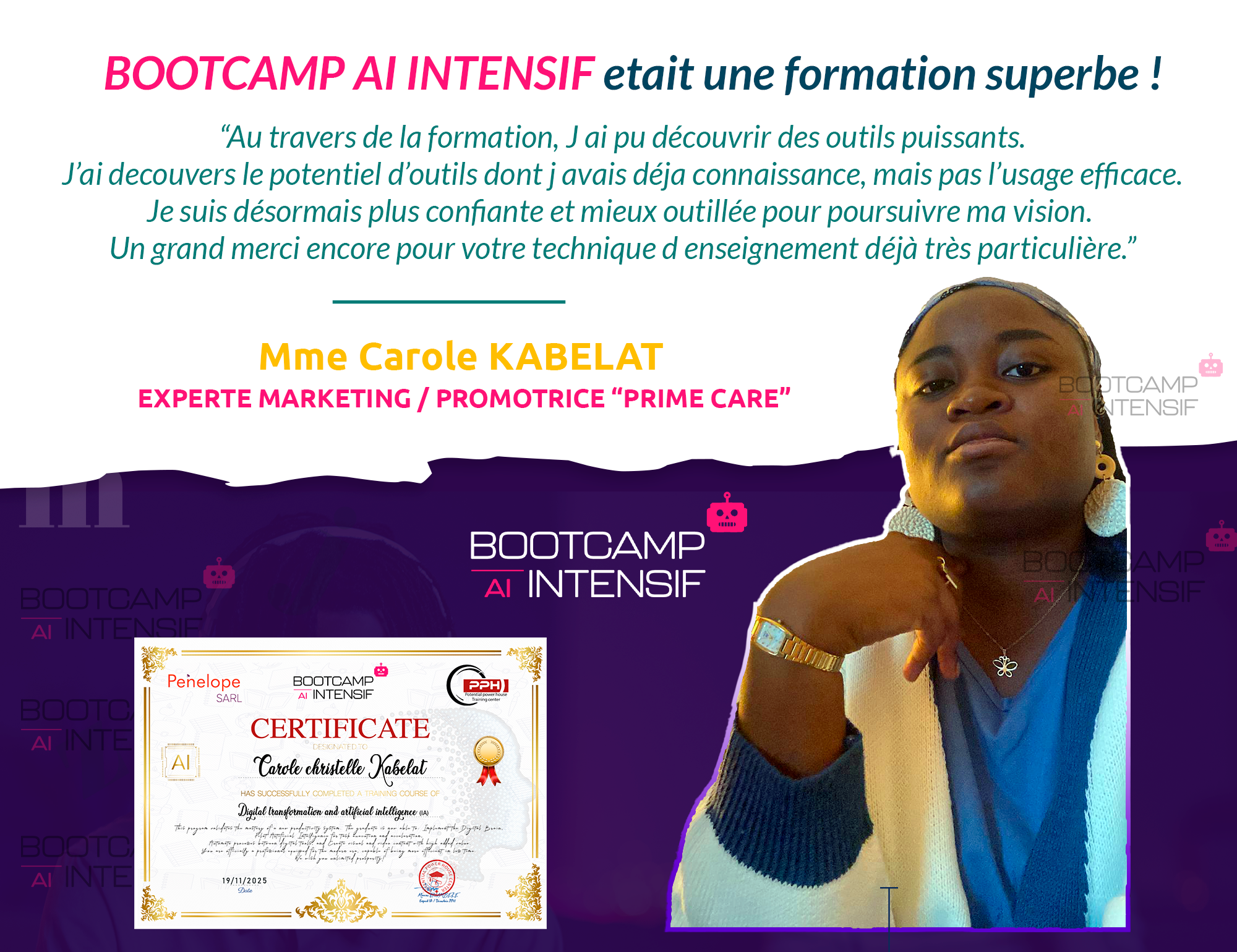 Témoignage Mme Carole Kabelat