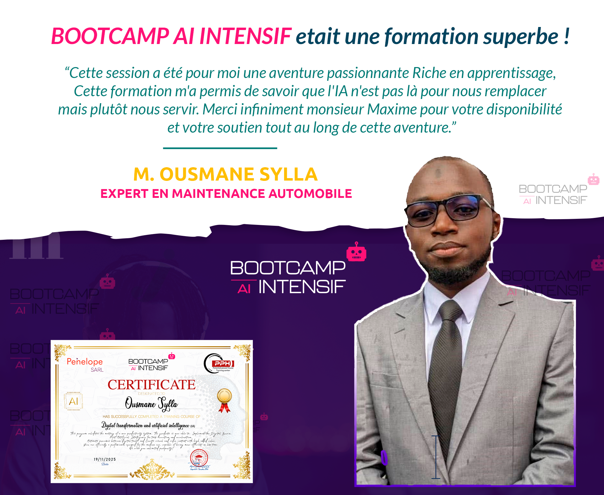 Témoignage M. Ousmane Sylla