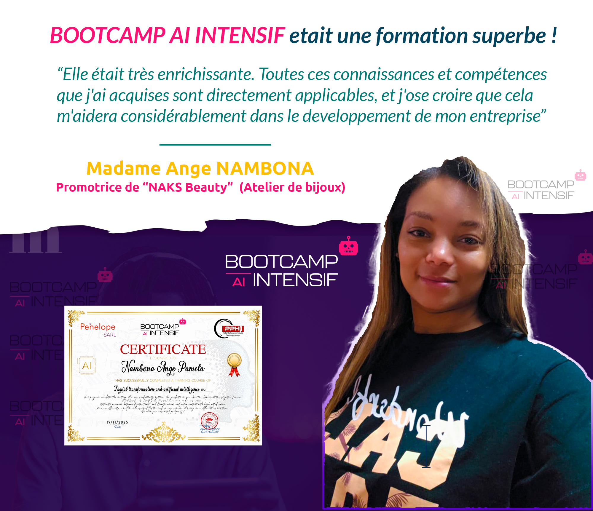 Témoignage Mme Ange Nambona